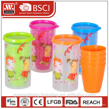 Set de taza 0.4L PC w/4 tazas